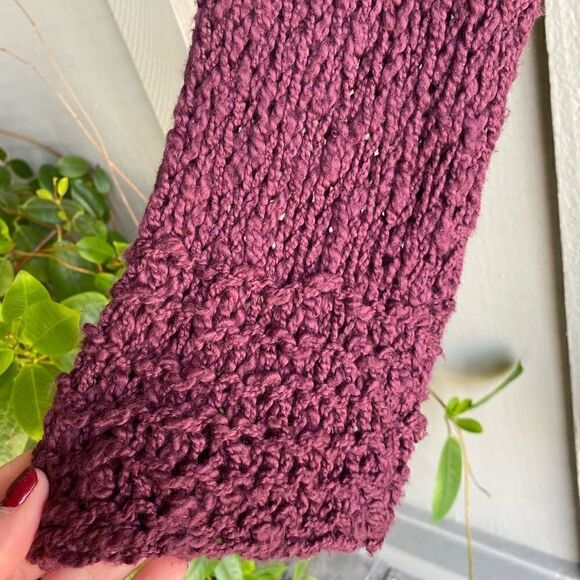 NWT Free People Long Sleeve Maroon pullover sweater  Size: XS - Picture 4 of 7